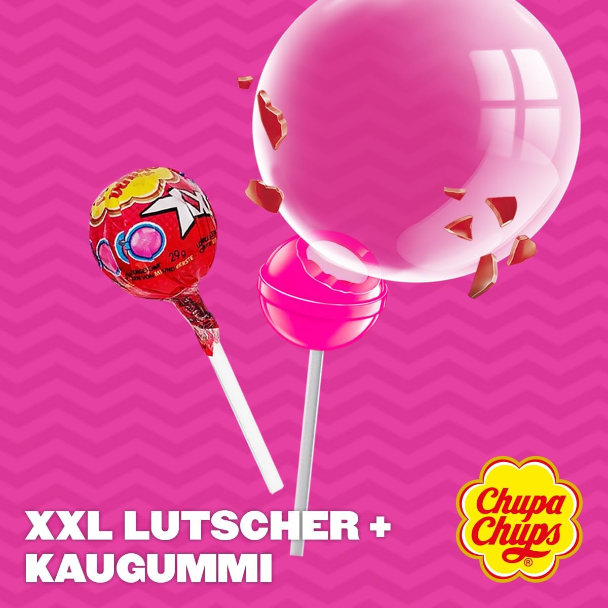 Detalle de Chupa Chups Teenager Süßigkeiten Mix – 100-teiliges Sortiment (1000 g) für Feiern
