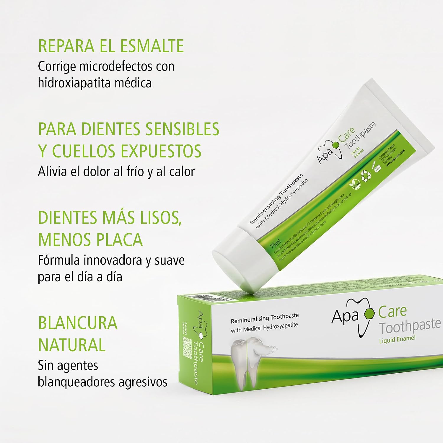 Thumbnail 2 de ApaCare Pasta dentífrica remineralizante 75ml – Pack 3 (3x 75ml)