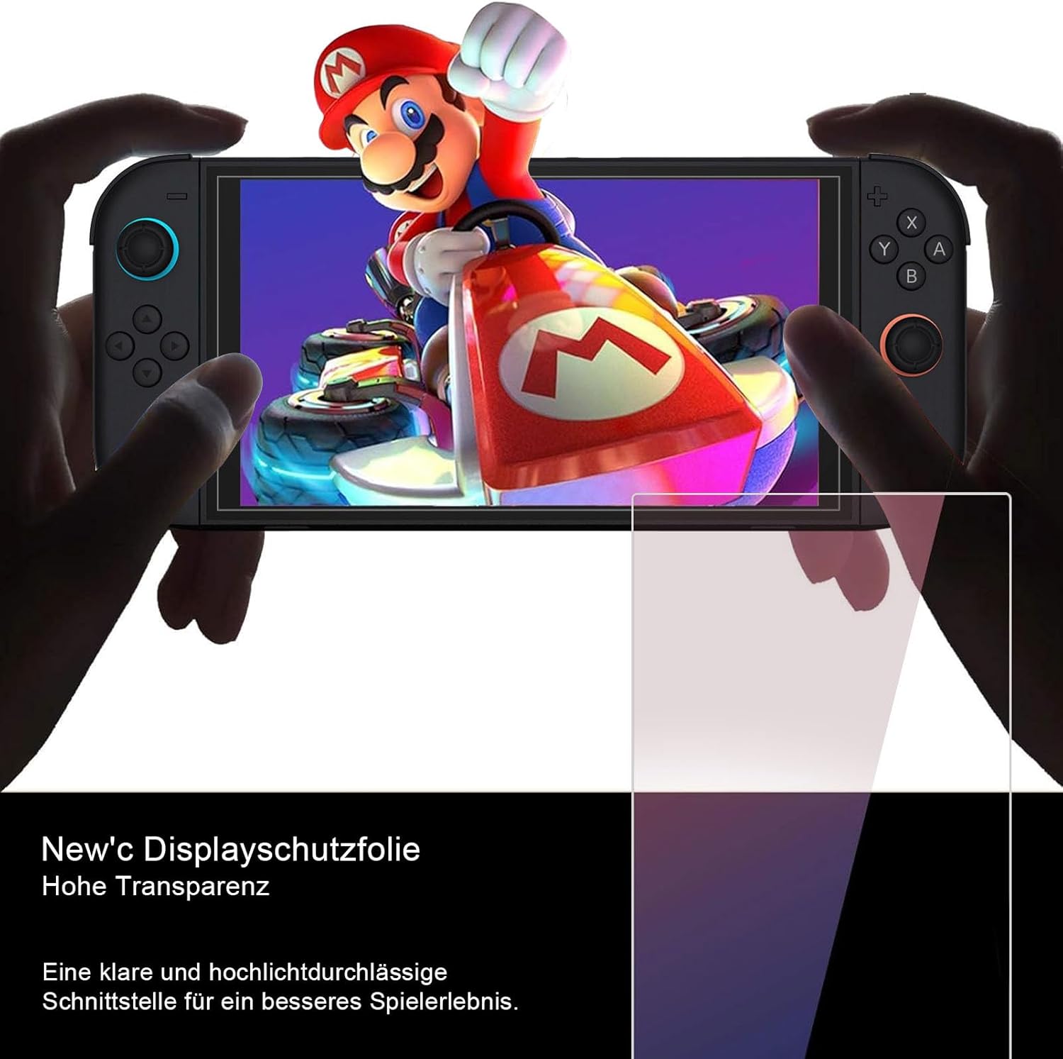Thumbnail 6 de NEW'C 3 Stück Schutzglas für Nintendo Switch 2 – 9H Härte, ultraklar, kratzfest
