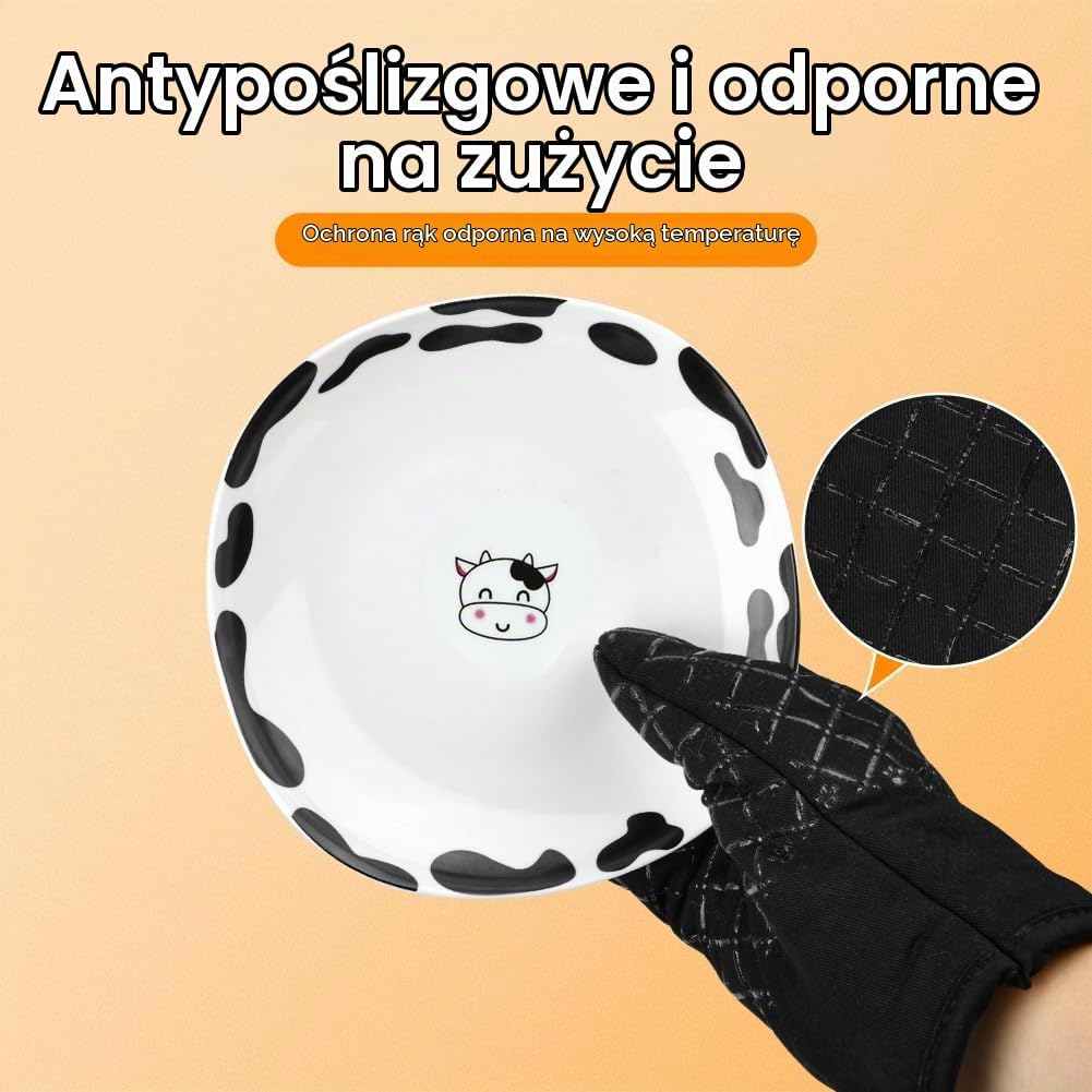 Detalle 1 de AUAUY M1-3507156 – rękawice kuchenne i łapki, silikon, ochrona do 230°C
