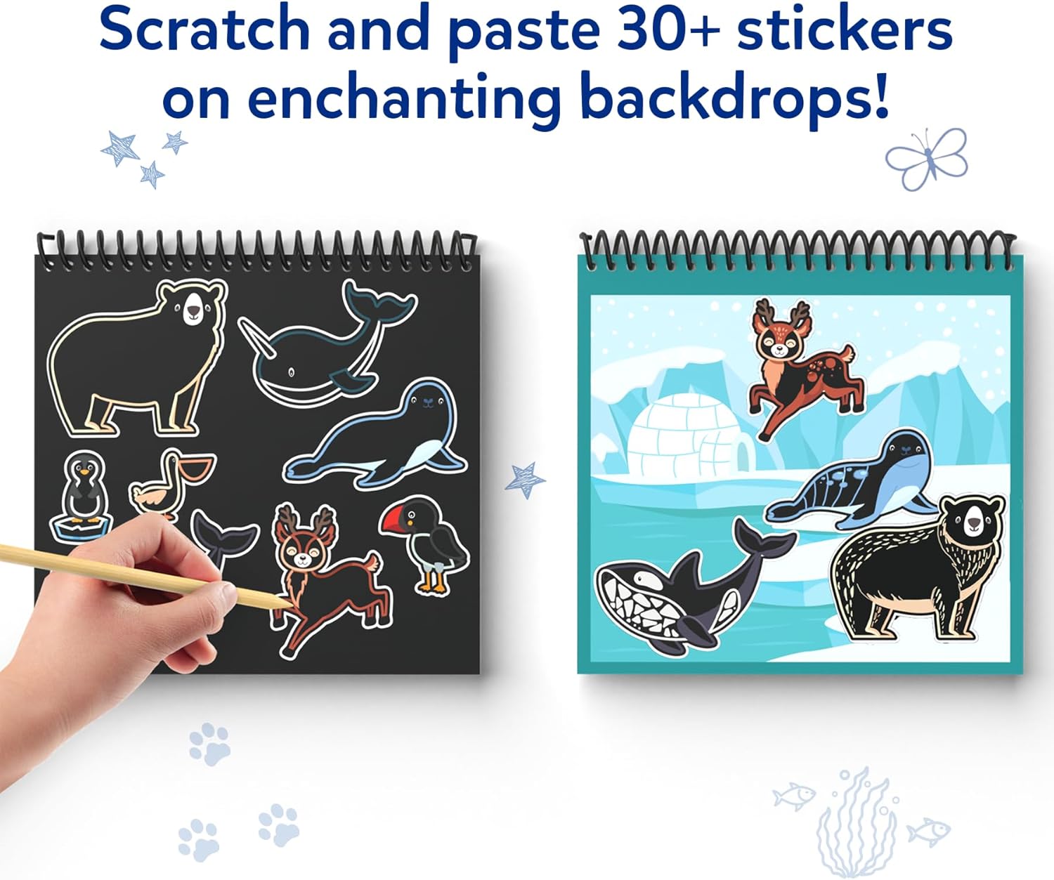 Thumbnail 4 de Skillmatics Scratch Art Book for Kids – Animals