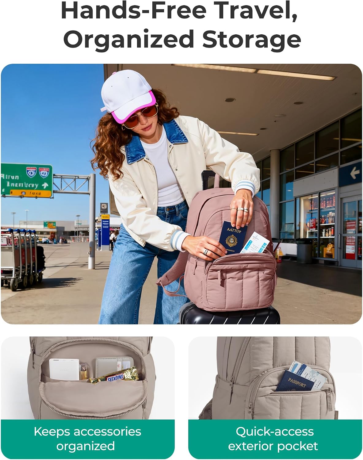 Detalle de BAGSMAT Quilted Laptop Backpack 15"