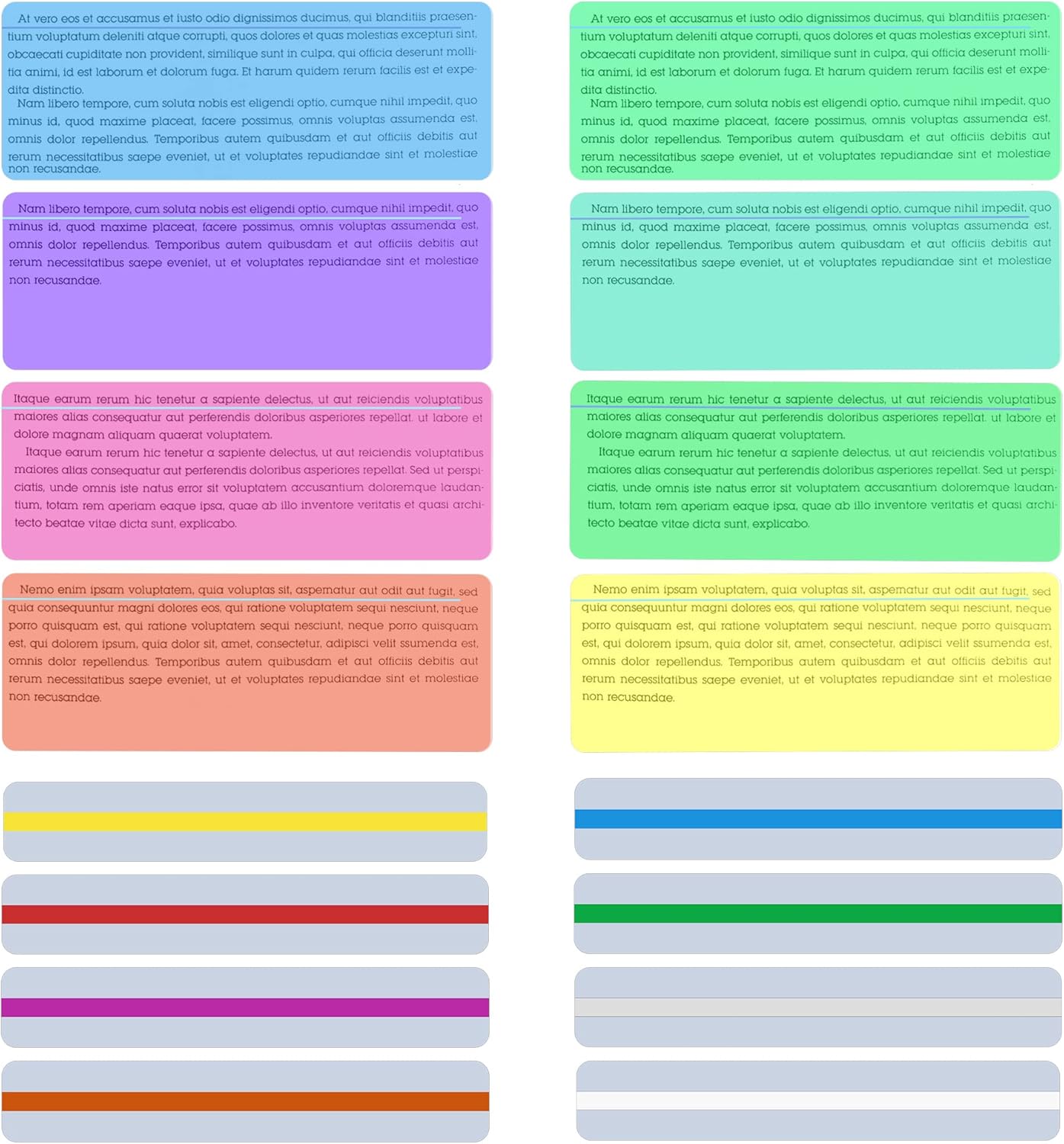 Thumbnail 2 de Vicloon Strisce di Lettura Guidate 16Pcs