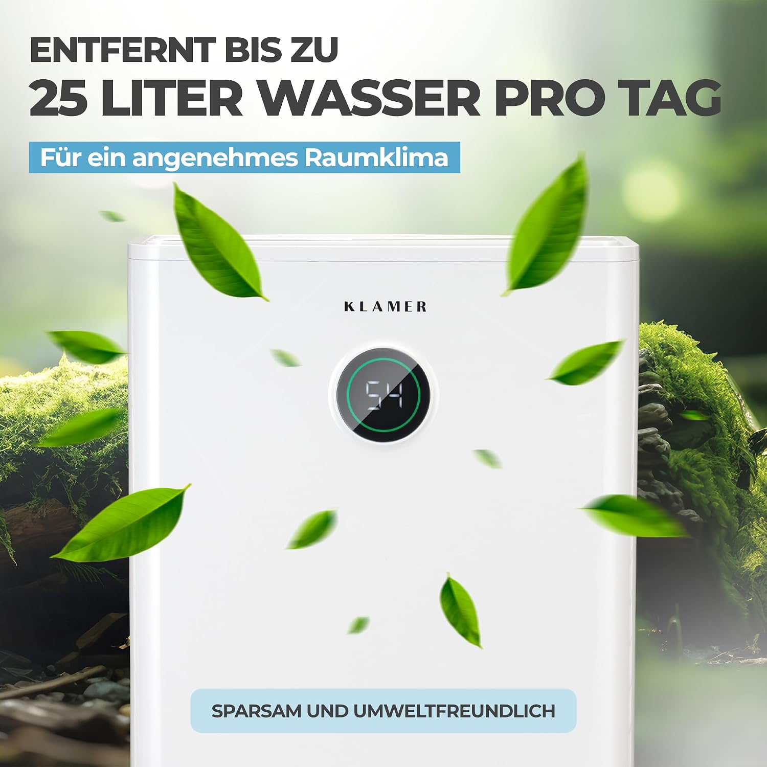 Thumbnail 5 de KLAMER Luftentfeuchter 25L 5,5L Tank