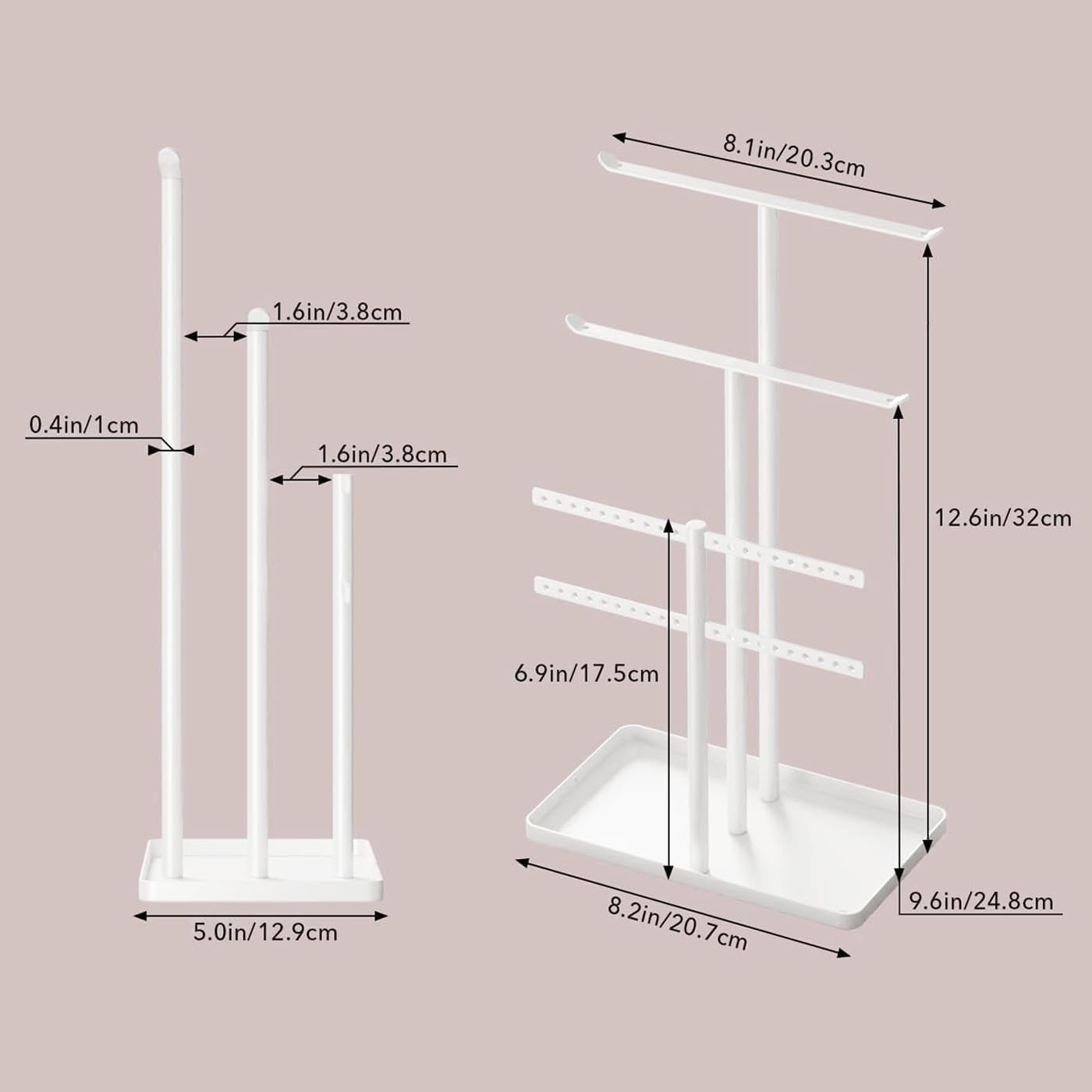 Detalle 1 de Schmuck Organizers Schmuckständer 32 cm