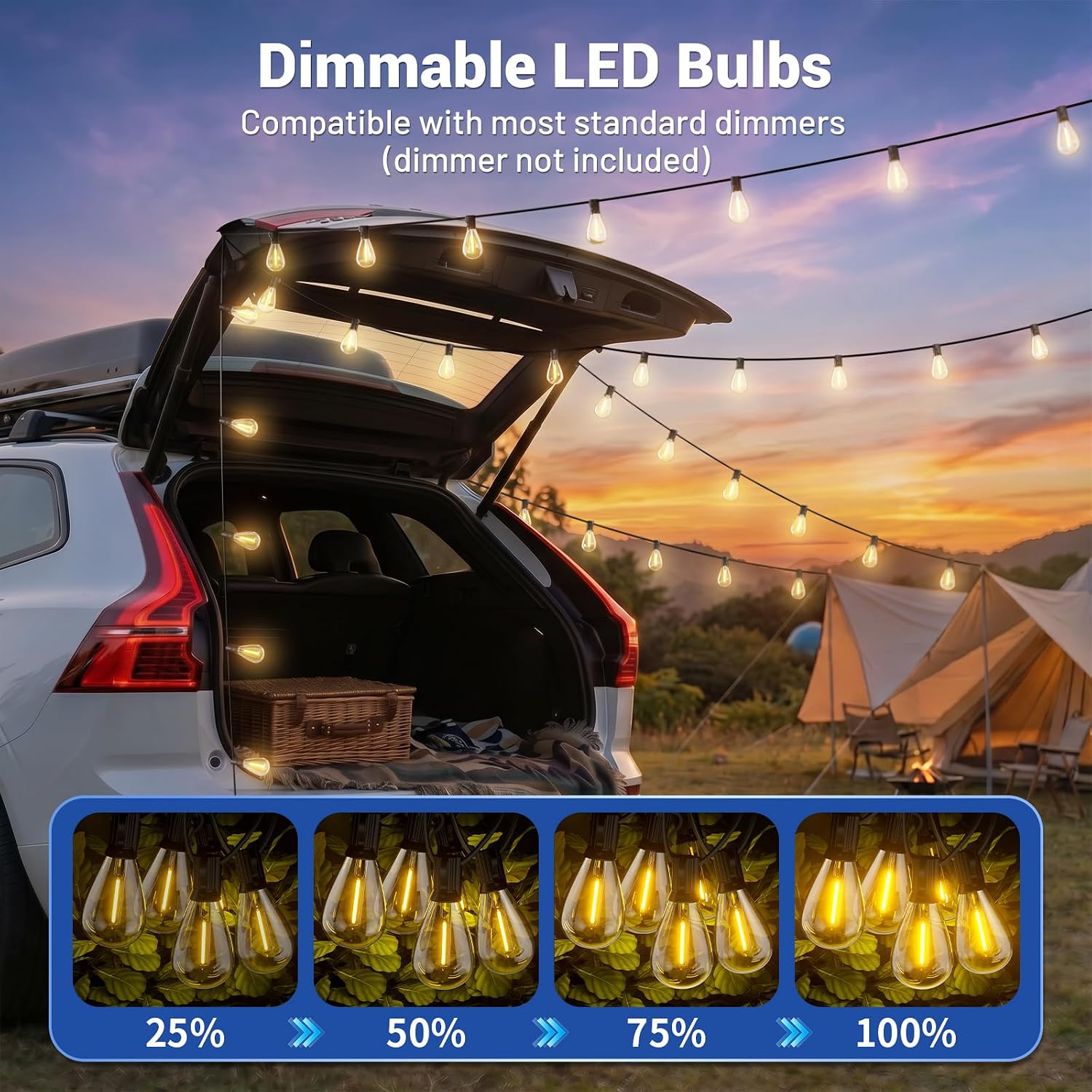 Thumbnail 4 de Sikitul outdoor string lights, 120 ft