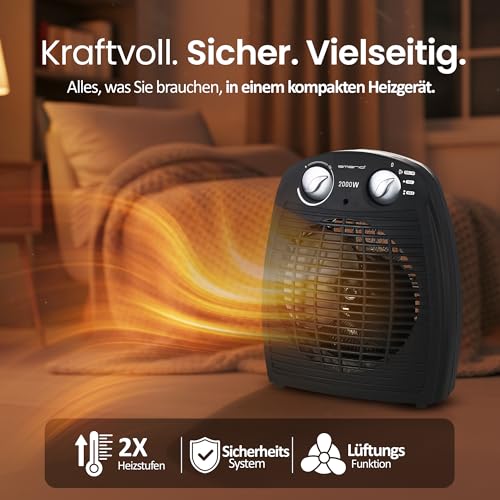 Thumbnail 3 de Emerio FH-106737.2 Note 1.5 – Kleiner portabler Heizlüfter für 25 m²