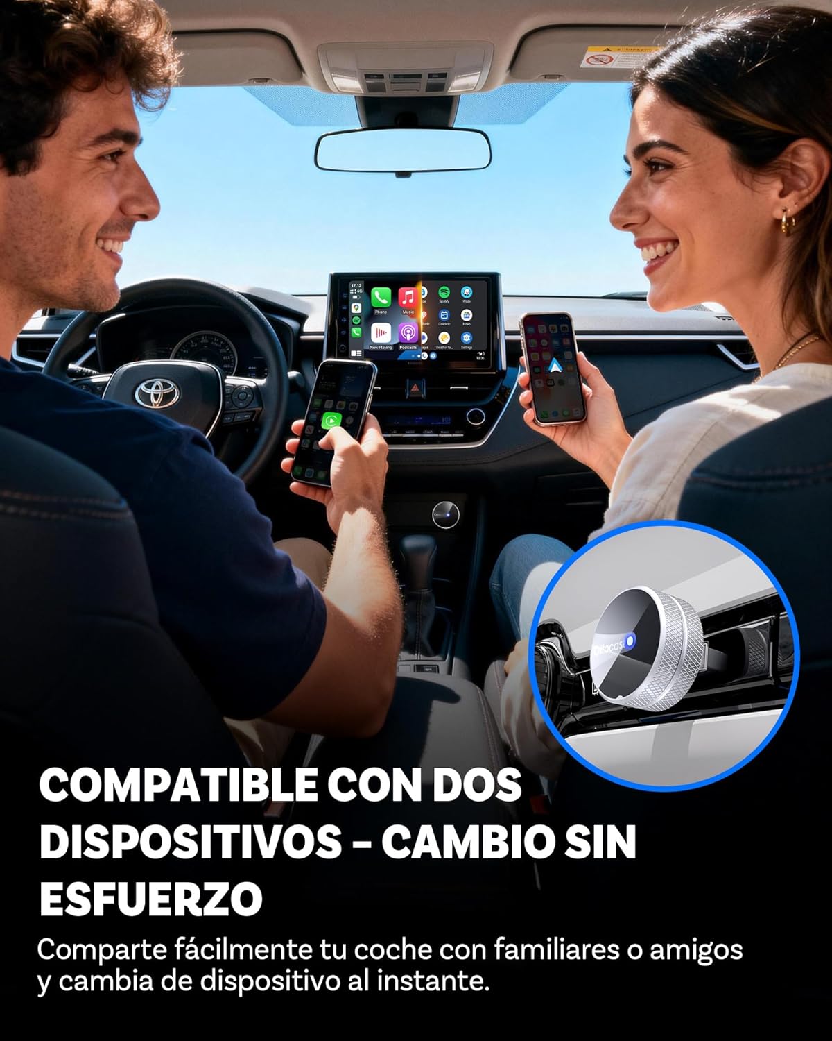 Thumbnail 5 de OTTOCAST Mini Tube 2026 CarPlay inalámbrico