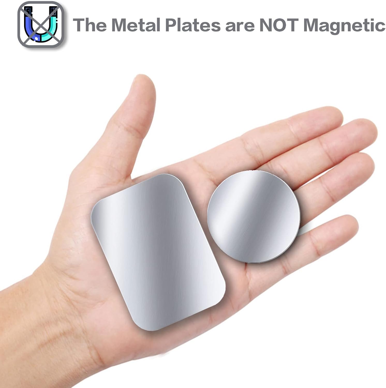 Thumbnail 6 de WONLIVE Metal Mount Plate for Magnetic Phone Car Holder (10 Pack) – Self-adhesive stainless steel plates