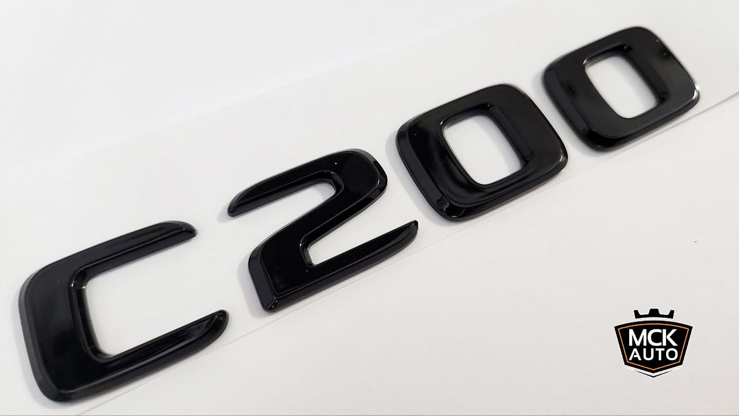 Thumbnail 6 de MCK Auto C200 Gloss Black Badge 1pc
