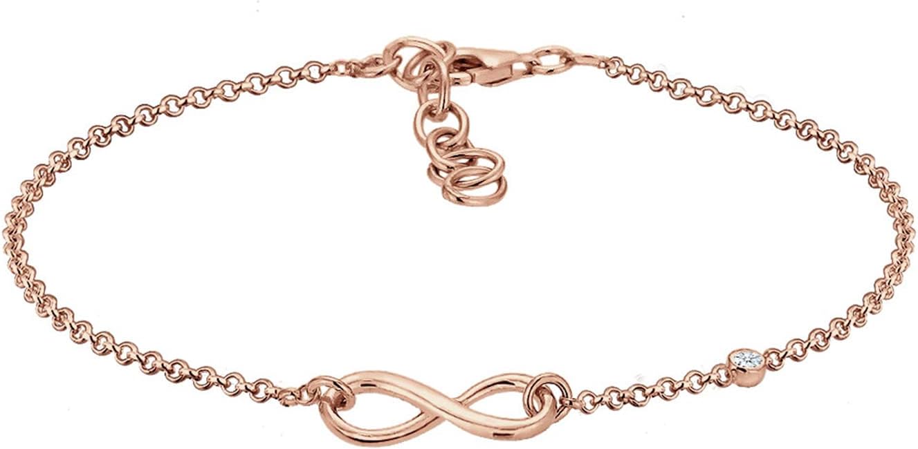 Thumbnail 5 de Elli Infinity Armband 0,02 Karat Silber 925