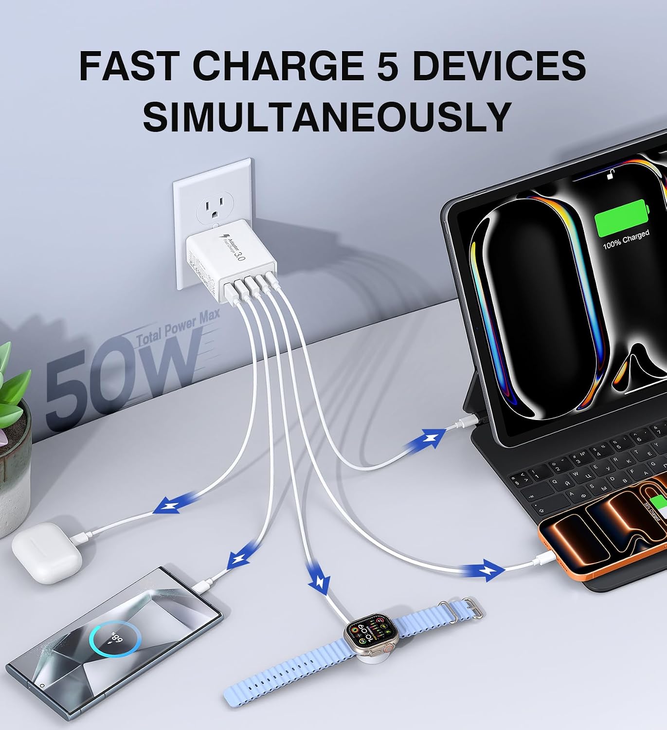 Thumbnail 1 de 2-Pack 60W USB-C Wall Charger ⚡