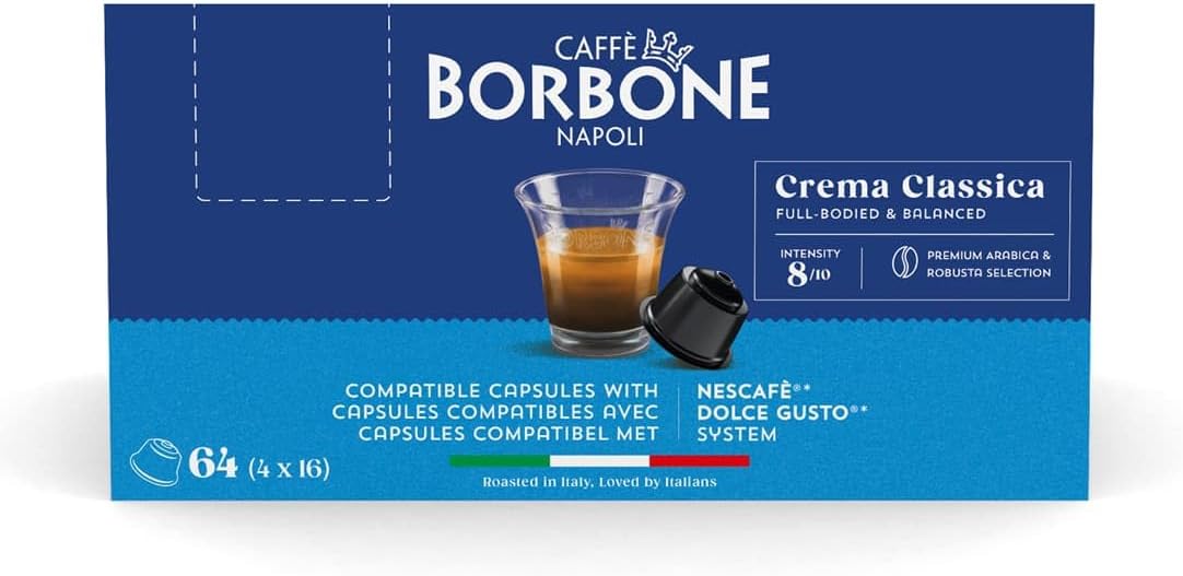 Detalle 2 de Caffè Borbone Crema Classica 64 Capsules