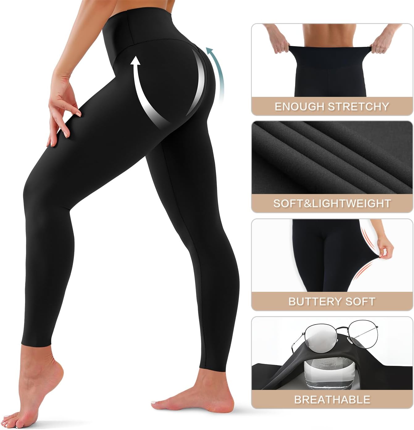 Thumbnail 4 de YUDSUD High Waisted Leggings 1X — Tummy Control
