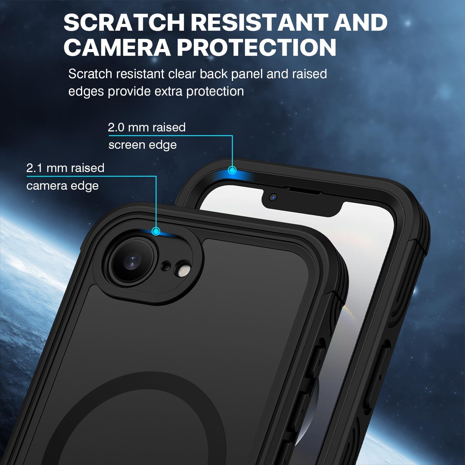 Detalle 1 de CENHUFO iPhone 16e case with built-in glass