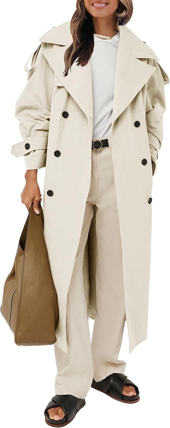 Thumbnail 6 de Farktop Oversized Long Trench Coat for Women