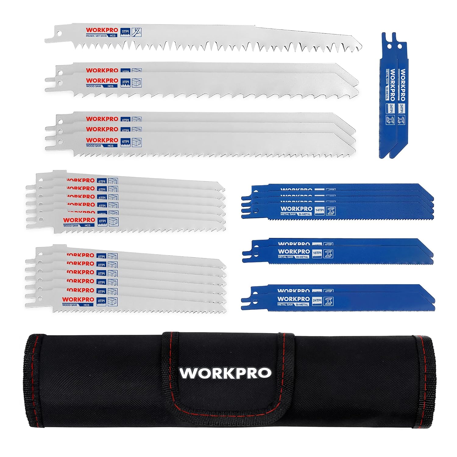 WORKPRO lame per sega gattuccio 32 pezzi 🛠
