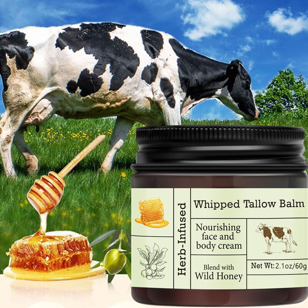 Thumbnail 4 de URQT Beef Tallow for Skin: Organic Grass-Fed Whipped Beef Tallow and Honey Balm
