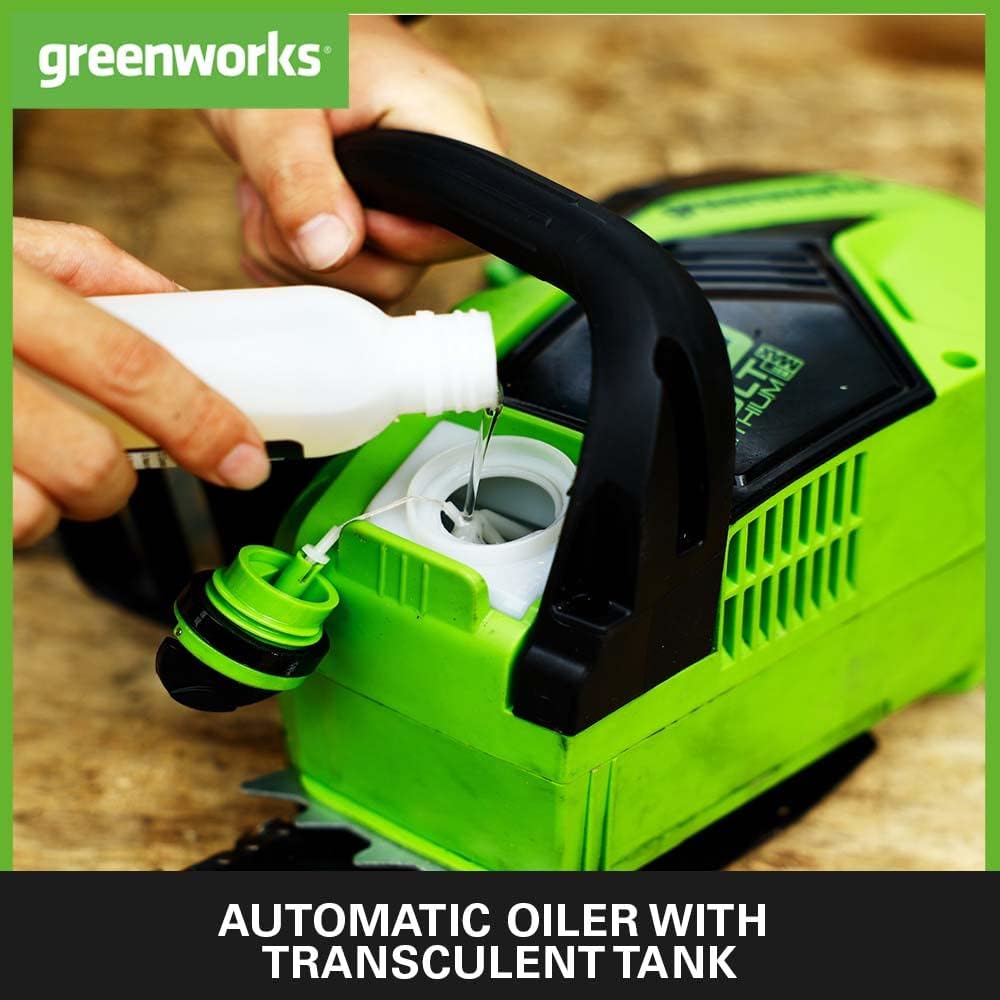 Thumbnail 2 de Greenworks GD40CS18K2X Cordless Chainsaw with Brushless Motor (40cm Bar)