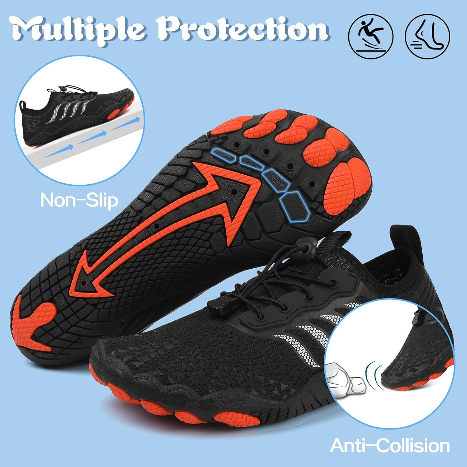 Thumbnail 3 de Hanani Badeschuhe & Wasserschuhe für Herren und Damen – Barfußschuhe aus flexiblem Material, schnell trocknend