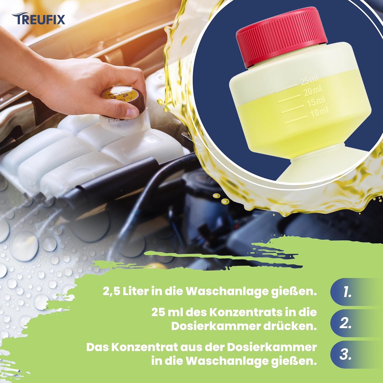 Detalle 2 de Treufix Scheibenwischwasser Konzentrat 250ml