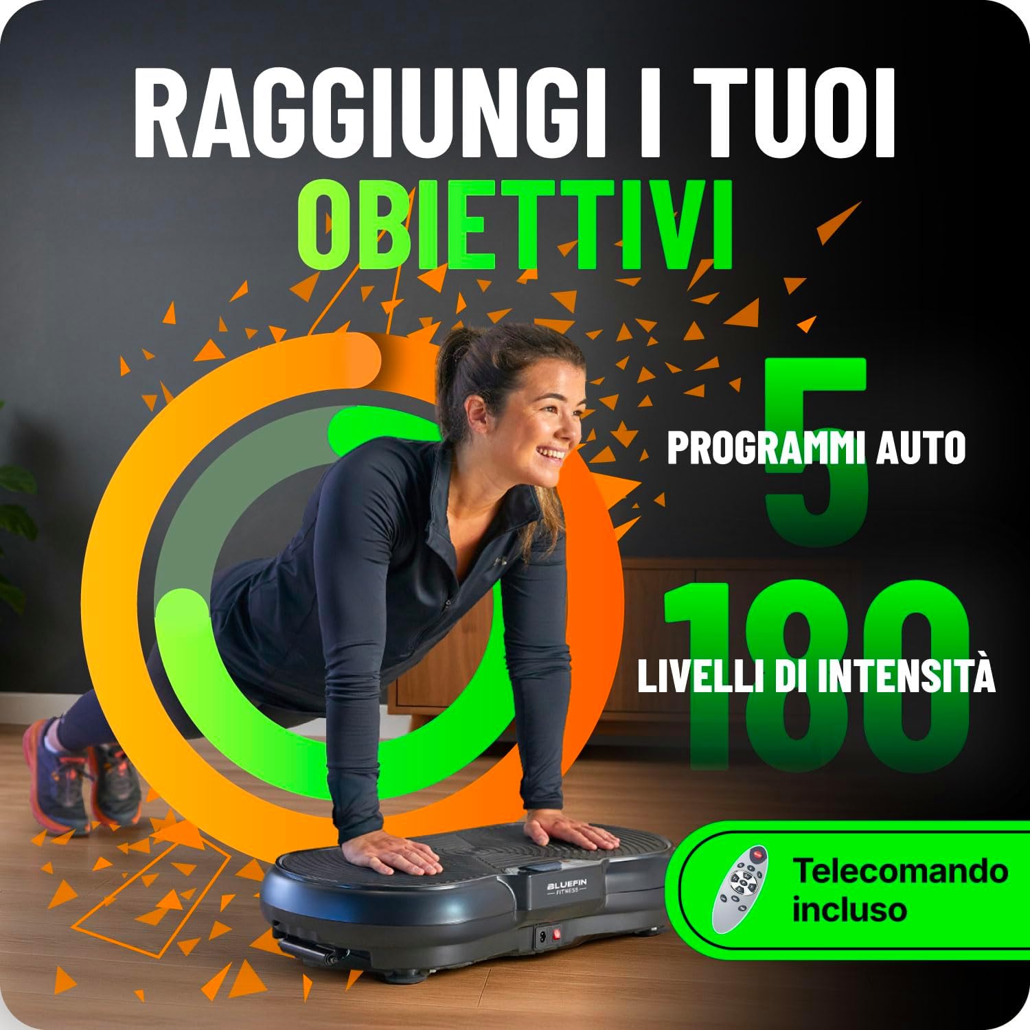 Detalle de Bluefin Fitness Pedana Vibrante Ultra Slim 180 livelli