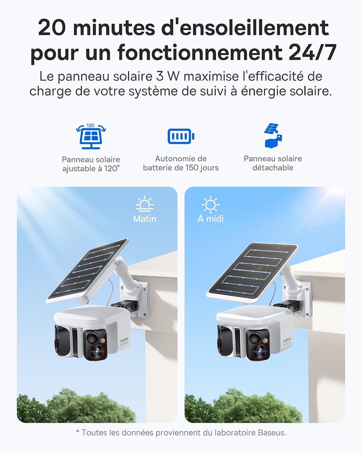 Thumbnail 5 de Baseus X1 Pro Caméra de Surveillance Extérieure