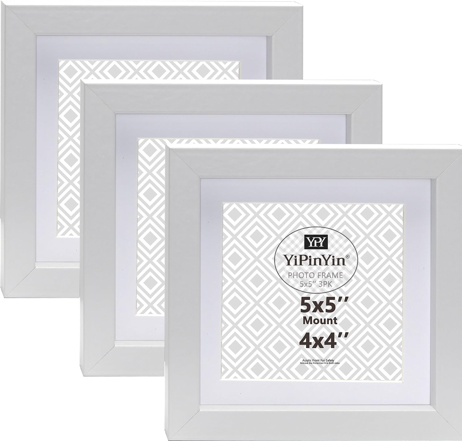 Detalle de YiPinYin White 5x5 Photo Frame Set