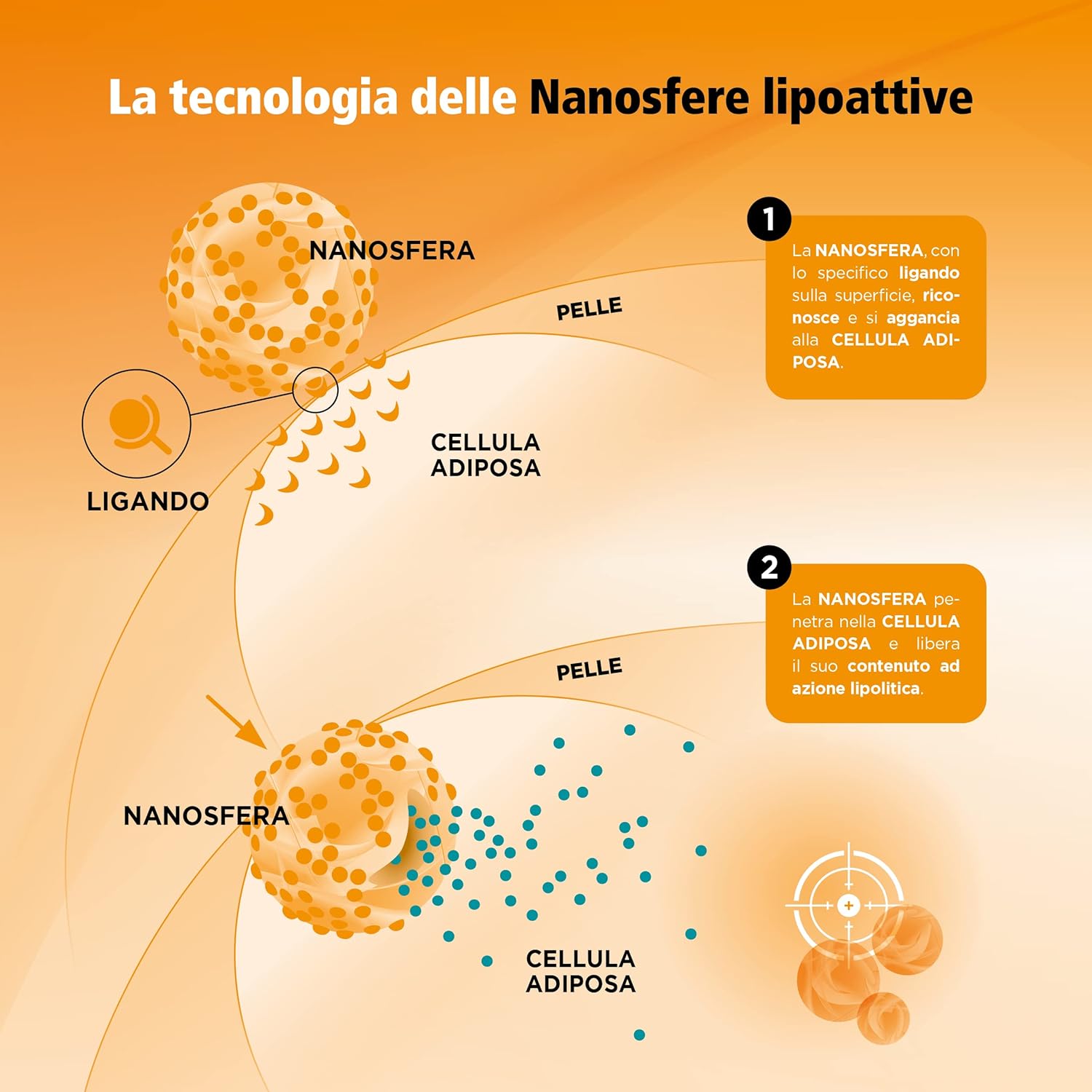 Detalle de Guam FangoGel Contro la Cellulite – Gel senza risciacquo con Nanosfere Lipotive