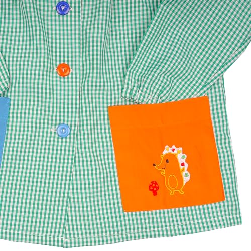 Thumbnail 2 de Etrexonline Bata Escolar Unisex para Niños y Niñas (Talla 2, 3-4 años) – Verde