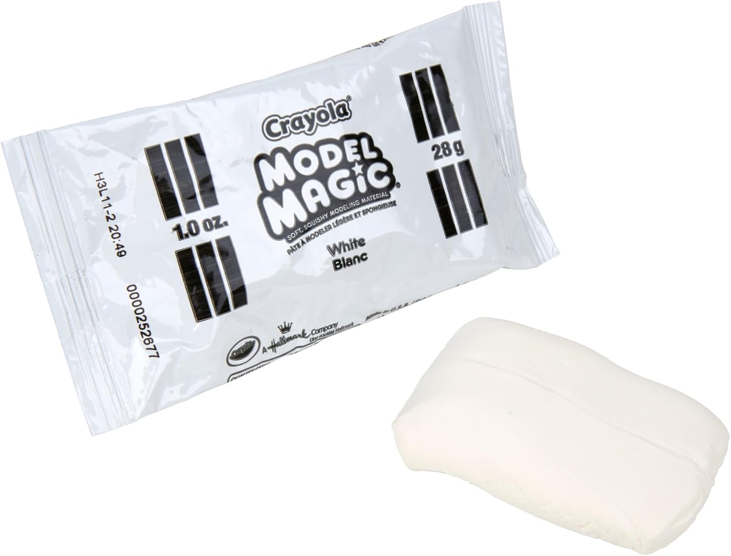 Thumbnail 2 de Crayola Model Magic White (75ct) air-dry modeling clay pouches for kids & classroom spring crafts