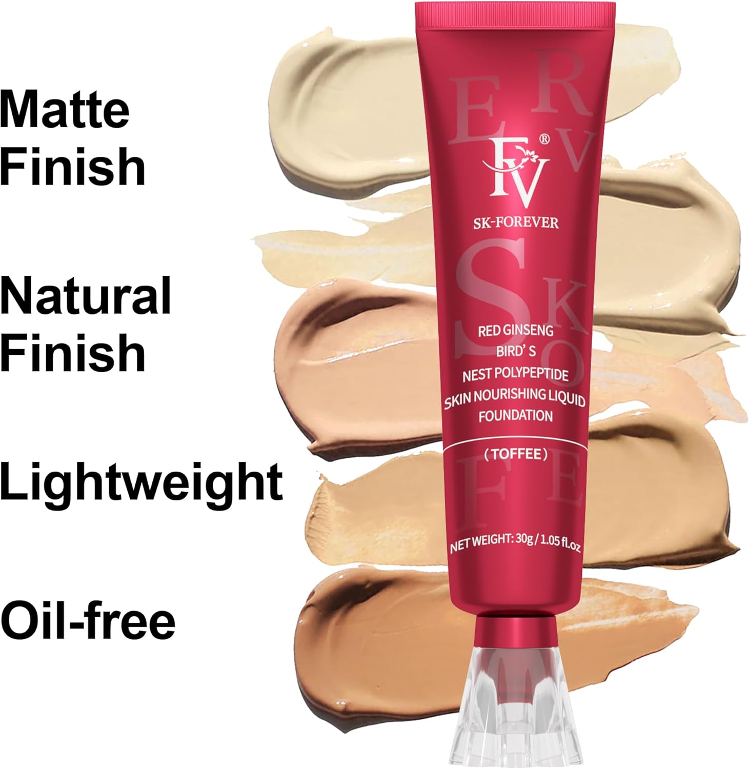 Thumbnail 1 de FV Crema Base Mate Larga Duración Para Pieles Grasas 💄