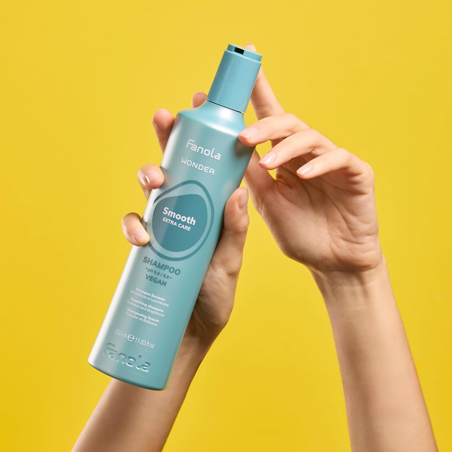 Detalle de Fanola Wonder Smooth Extra Care Shampoo 1000 ml: shampoo lisciante senza SLS/SLES