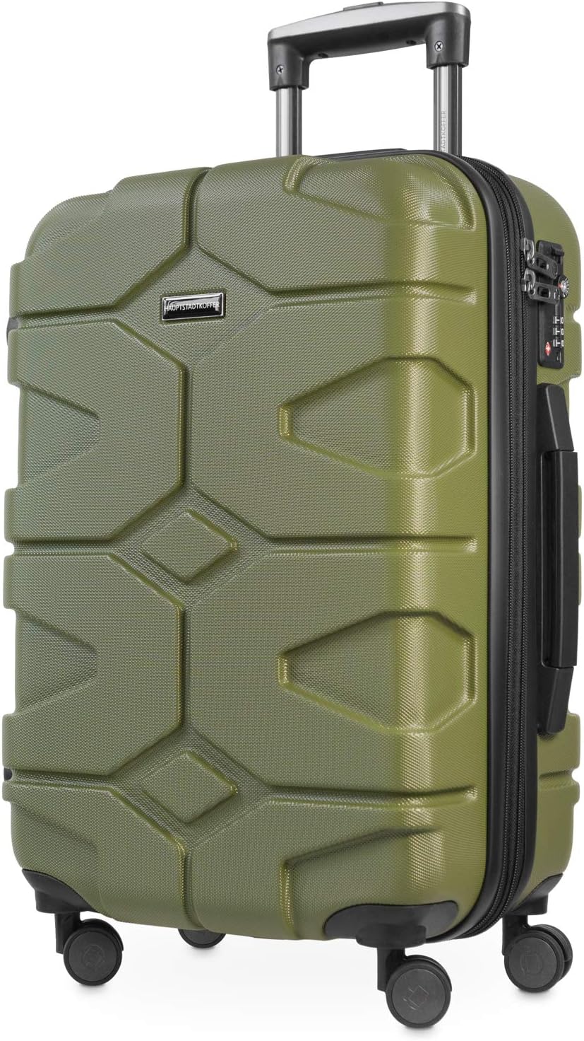 Detalle de Hauptstadtkoffer X-Kölln: Valigia cabina espandibile 55 cm in ABS, 43–50 L, Olive