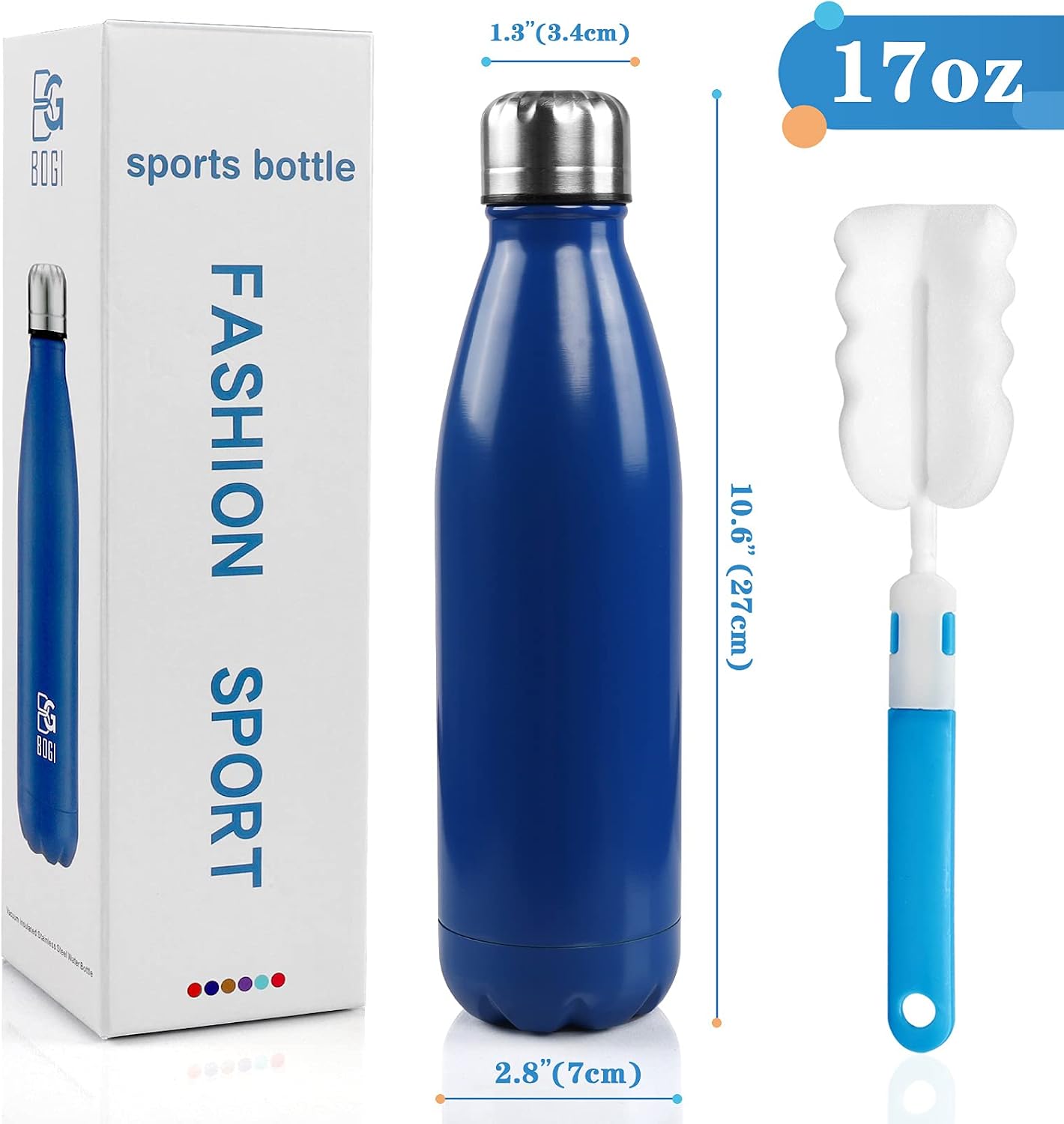 Detalle 2 de BOGI 2 Pack Insulated Water Bottle 500ml