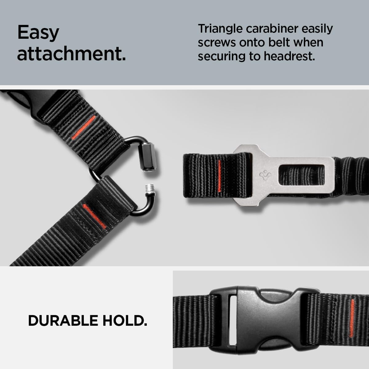 Thumbnail 3 de Spigen Ceinture Chien Voiture avec harnais universel anti-enchevêtrement et mousqueton rotatif 360°