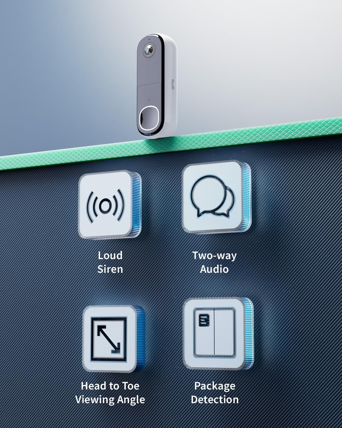 Detalle 2 de Arlo 2K Doorbell Camera Wireless with Chime