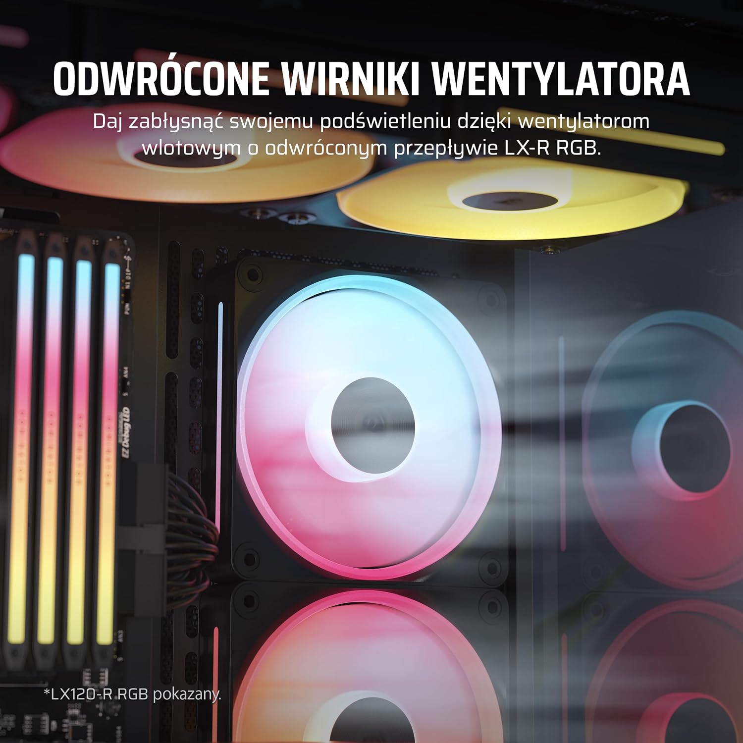 Thumbnail 2 de CORSAIR iCUE LINK LX140-R RGB – zestaw 2 wentylatorów 140 mm PWM