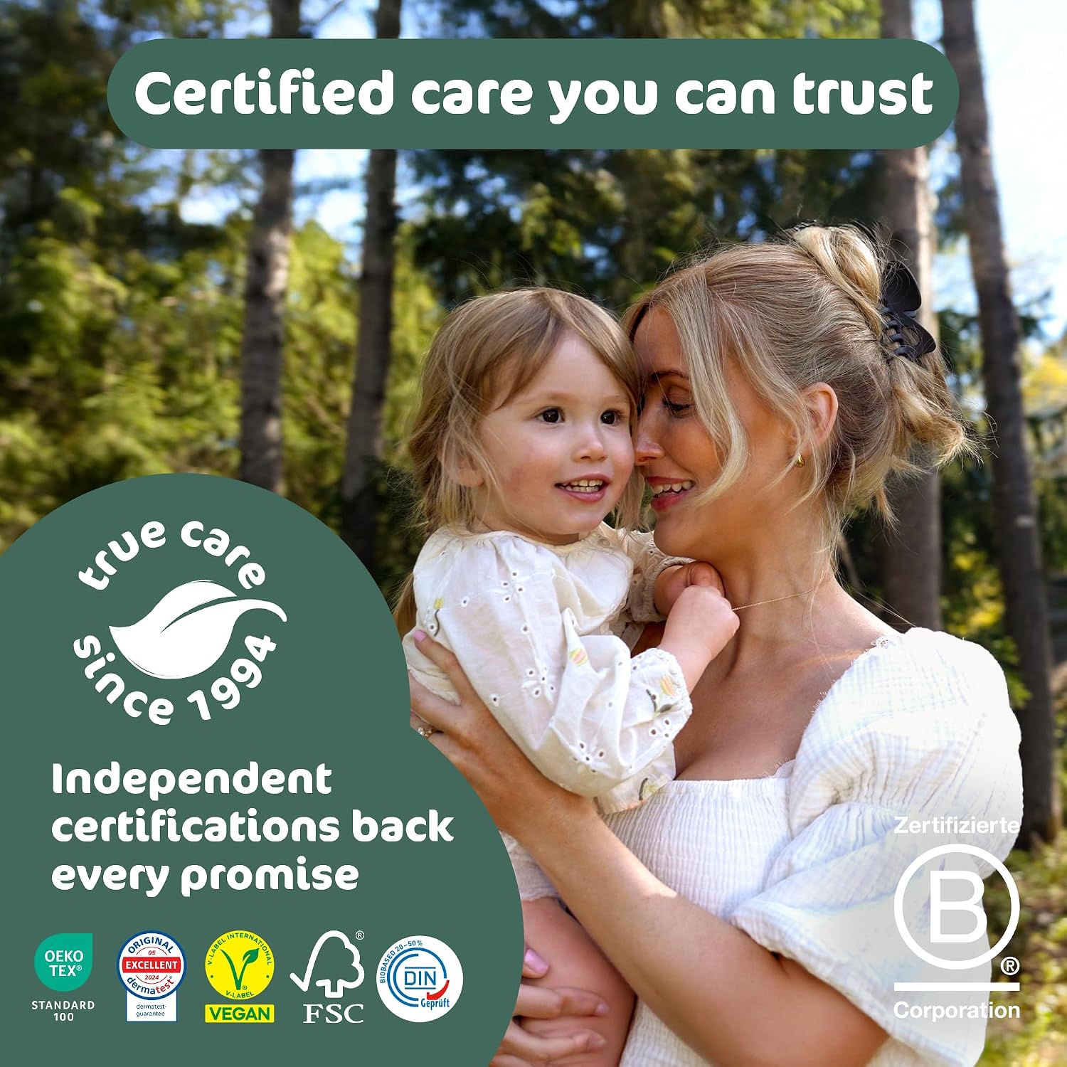 Thumbnail 5 de Naty BioEmbrace Baby Nappies Size 4 (7–18kg), 88 Count – Plant-Based, Skin-Safe Leak Protection