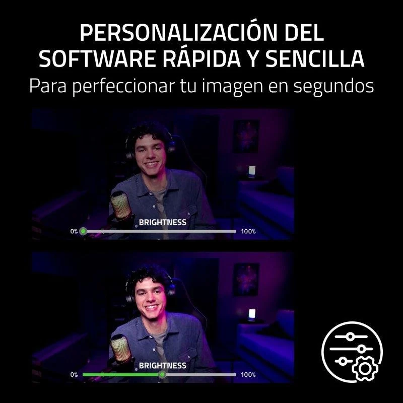 Thumbnail 2 de Razer Kiyo V2 X Webcam Quad HD 3,7 MP 60 fps Negro – Clip/Soporte