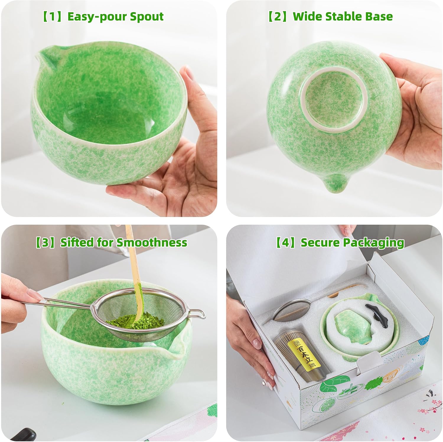 Detalle 2 de TEANAGOO Matcha Whisk Set 7-piece matcha kit 🍵