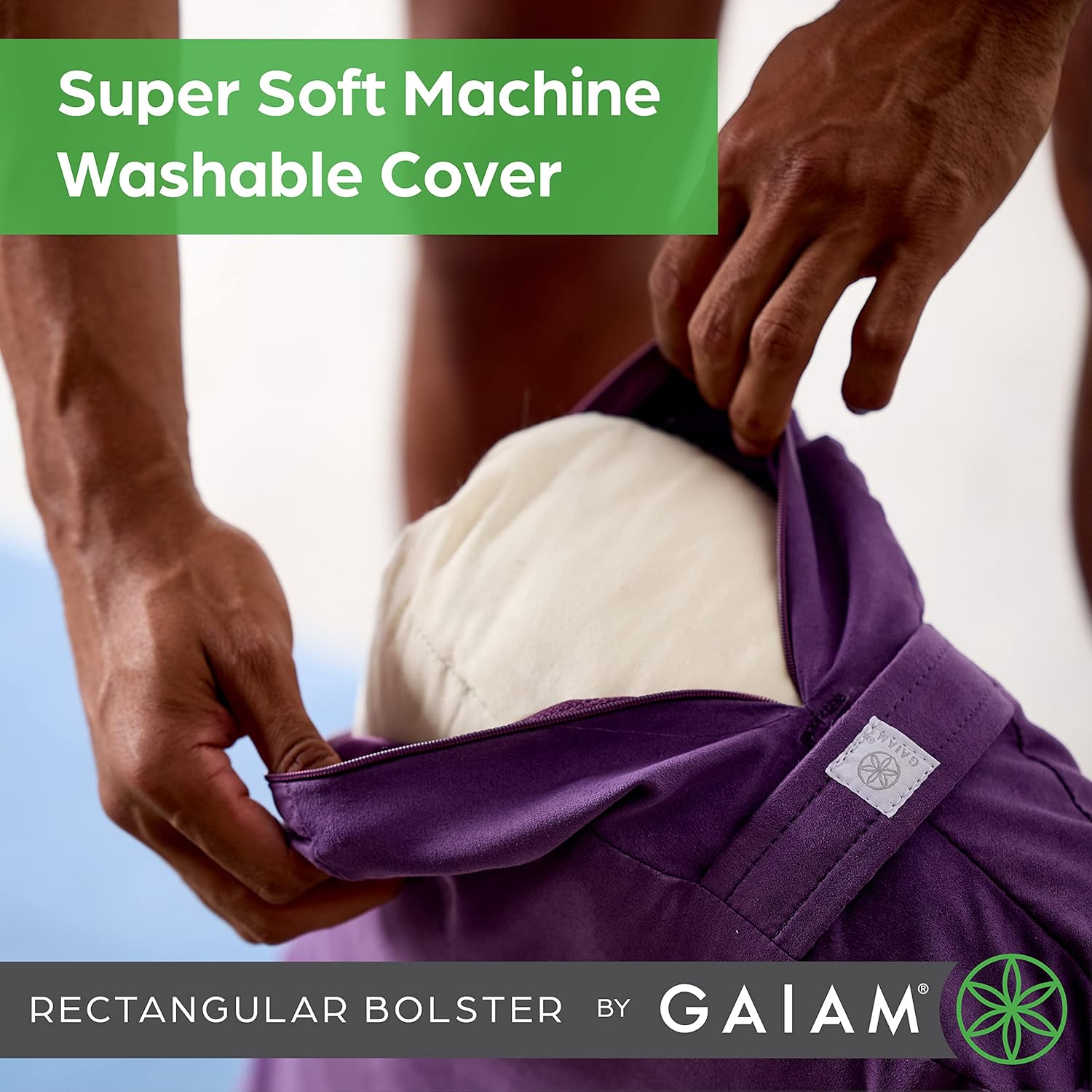 Thumbnail 4 de Gaiam Round Yoga Bolster Pillow 1 for Meditation 🧘♀