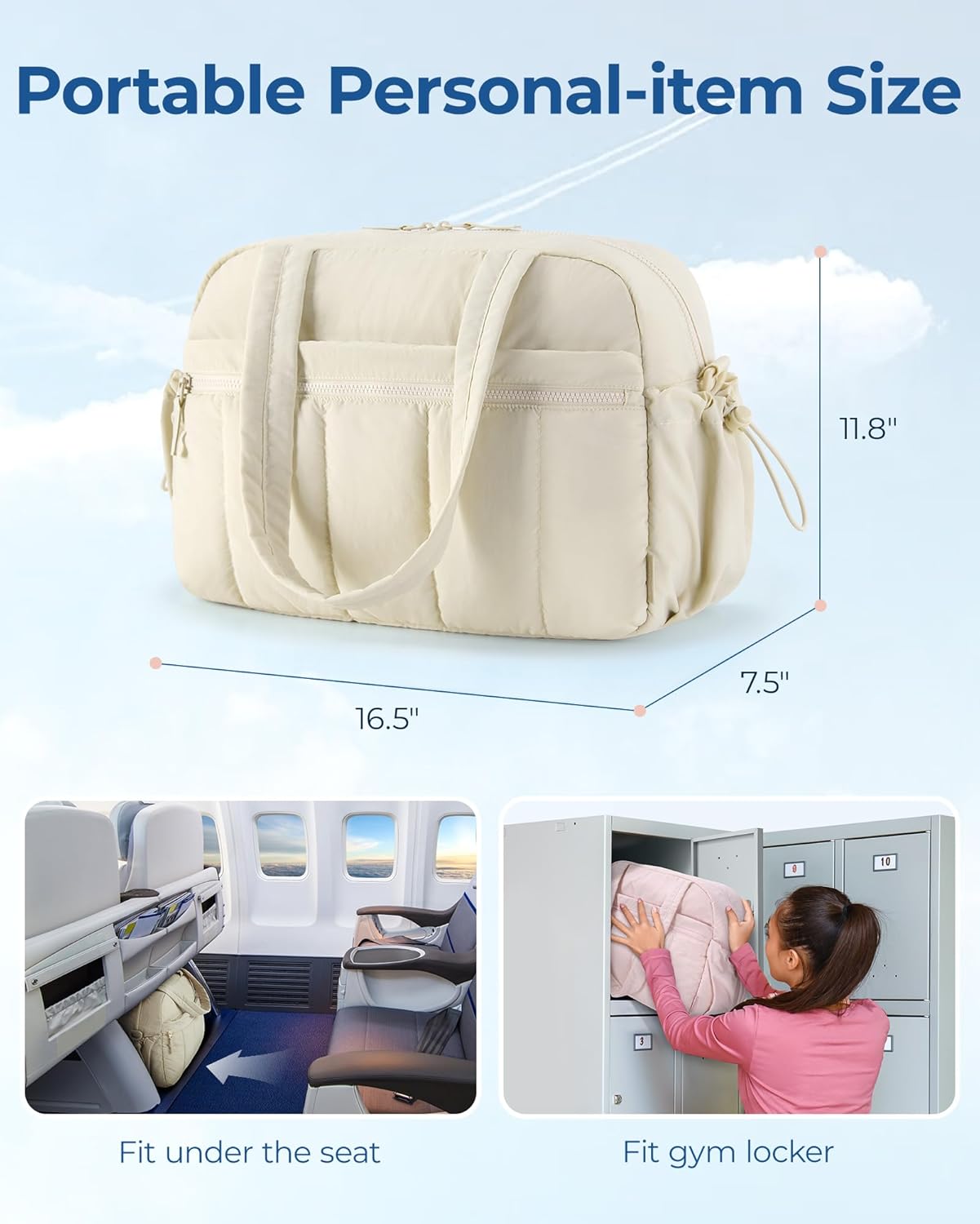 Detalle de BAGSMART Womens Gym Bag 24L travel bag