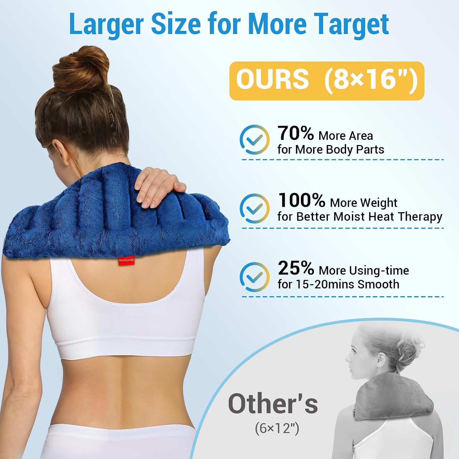 Detalle de Comfytemp Microwavable Heating Pad, 8 x 16 in