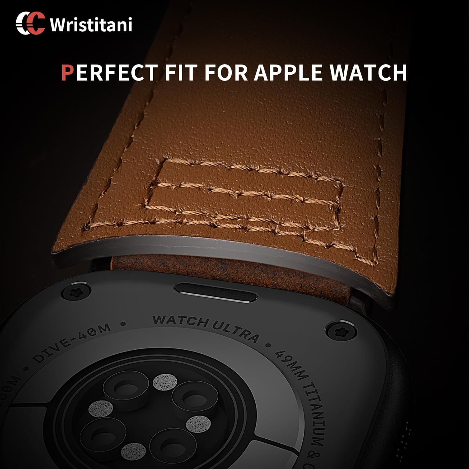 Thumbnail 4 de Wristitani Cinturino in pelle vintage per Apple Watch da 41/42/44/45/49 mm (Uomo e Donna)