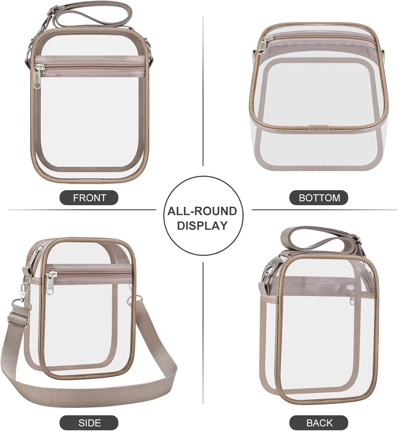 Thumbnail 6 de USPECLARE Clear Crossbody Bag 8.3 x 6.7 x 2.8 Inches