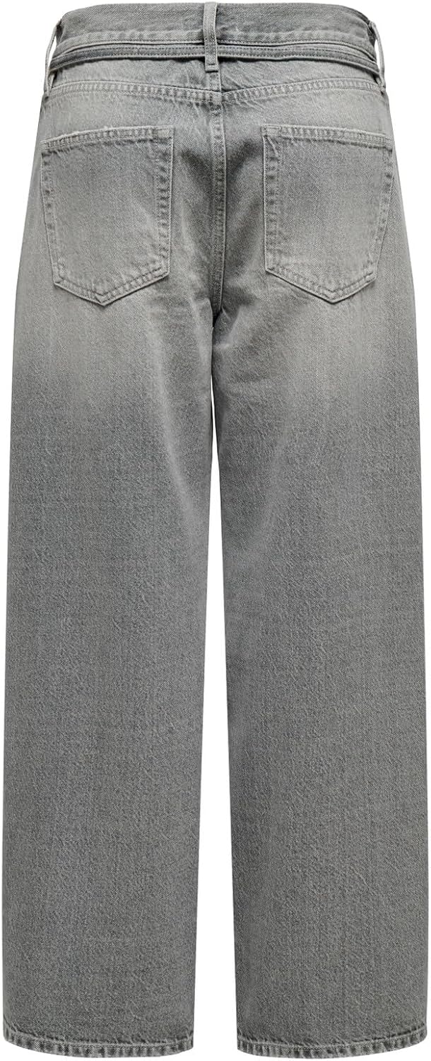 Detalle de ONLY ONLGIANNA Mid Waist Balloon Fit Jeans - pantaloni straight con girovita medio