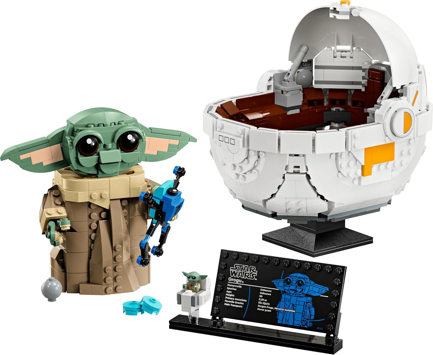 Thumbnail 2 de LEGO Star Wars 75403 Grogu con Aerocuna 1.048 piezas