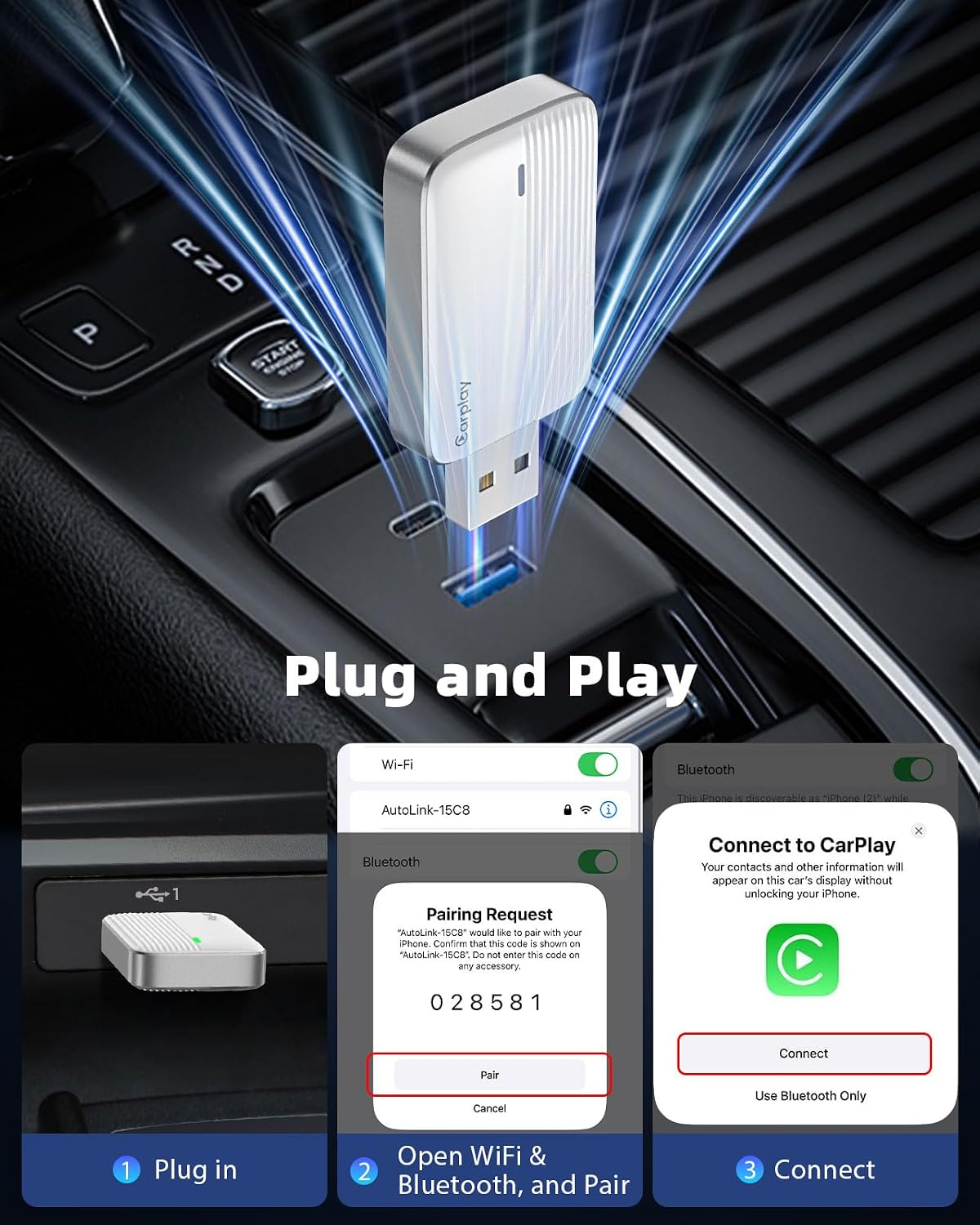 Detalle de MoKo CarPlay Adapter 2025