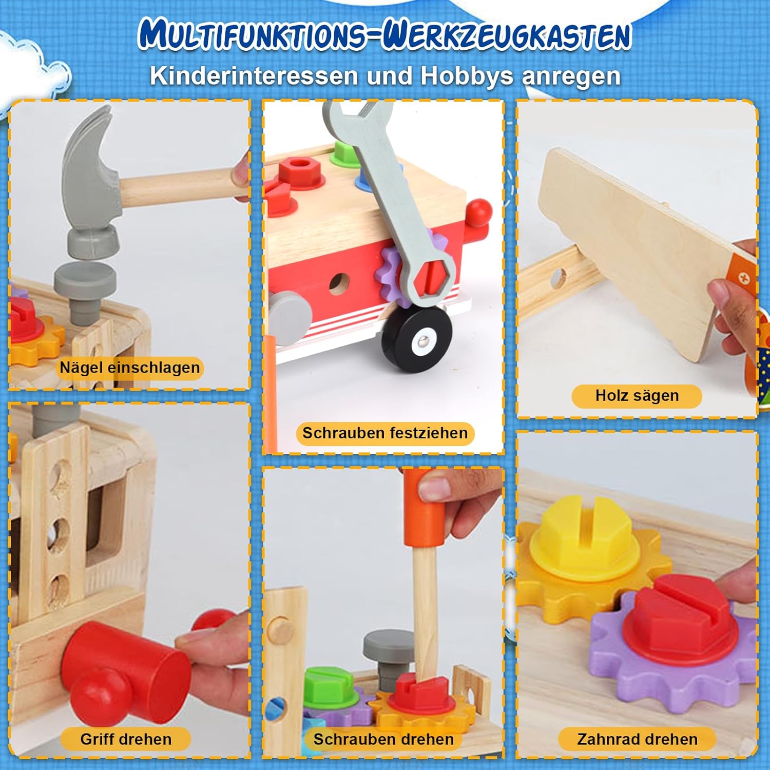 Thumbnail 3 de Kinder Werkbank Set Holzwerkzeug ab 3 Jahre